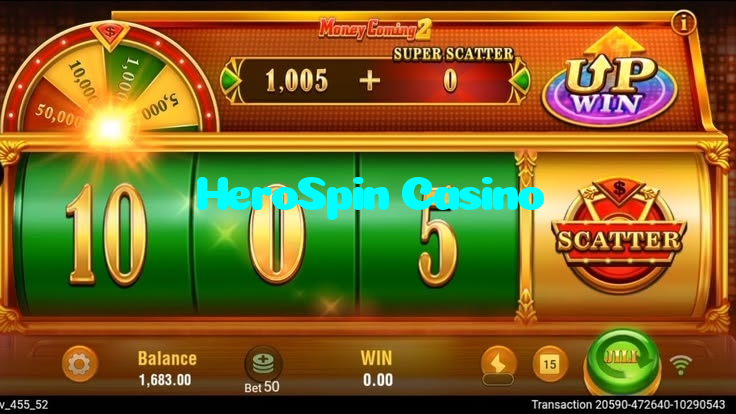HeroSpin Casino casino presented on mobile device in Pakistan with slots and live games